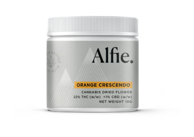 Alfie Therapeutics - Orange Crescendo Cannabis Label